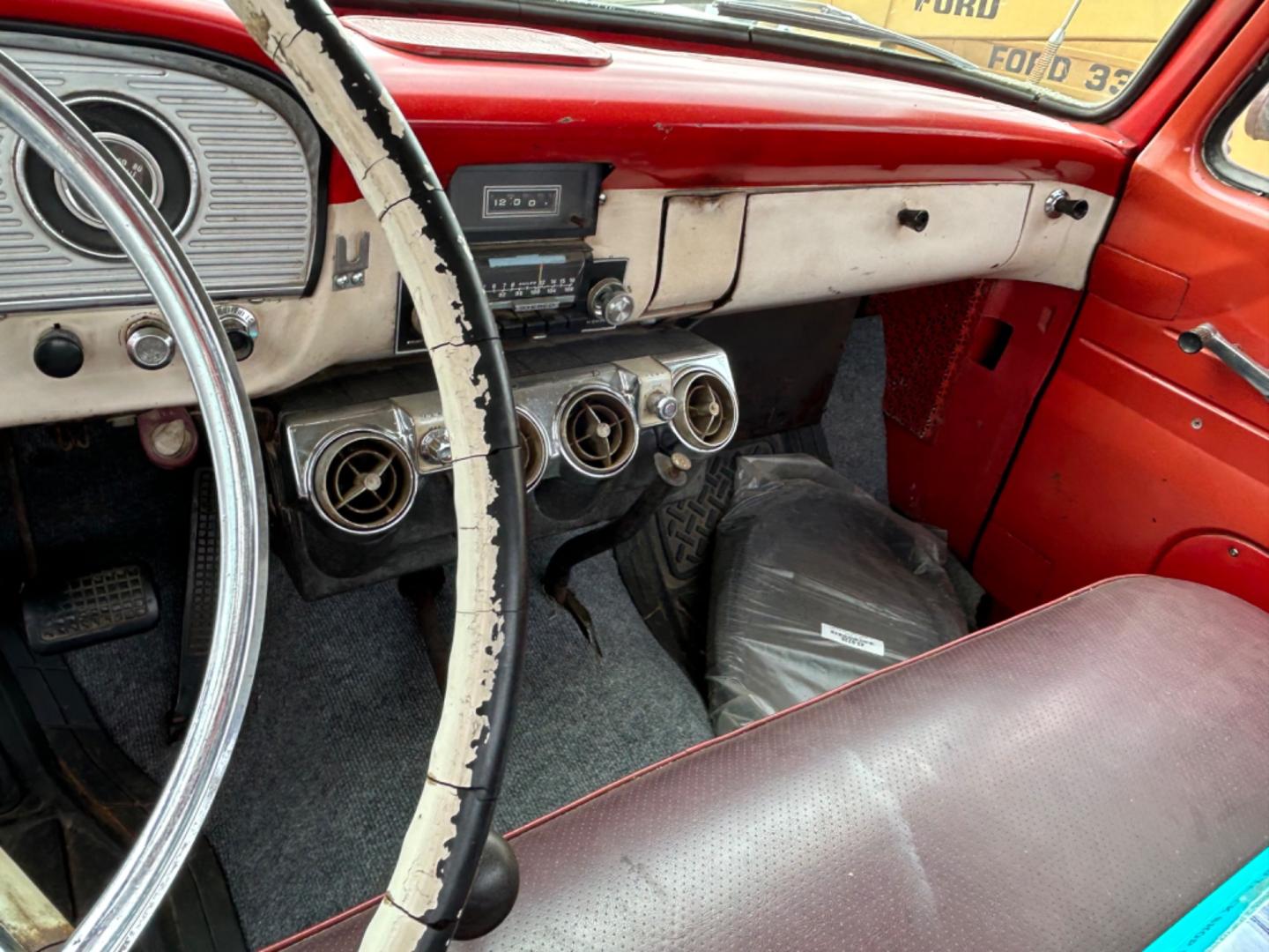 1961 Red Ford F-350 SD (F35JD121645) with an 390 V8 engine, 4 Spd transmission, located at 1687 Business 35 S, New Braunfels, TX, 78130, (830) 625-7159, 29.655487, -98.051491 - Runs and Drives 390 V8 with 4 Spd Transmission - Photo#11